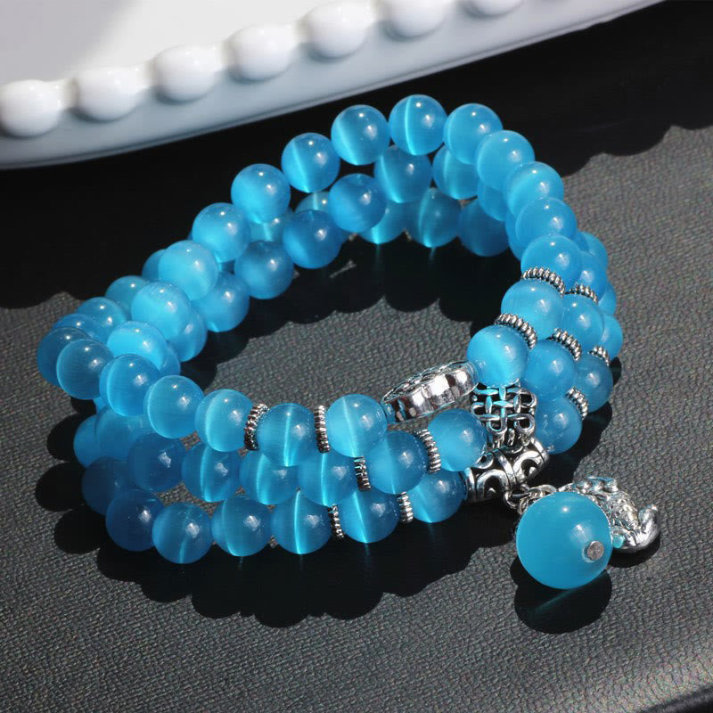 Cat Eye PiXiu Triple Wrap Bracelet, image 34, healing bracelet