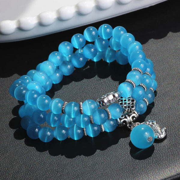 Cat Eye PiXiu Triple Wrap Bracelet, image 34, healing bracelet