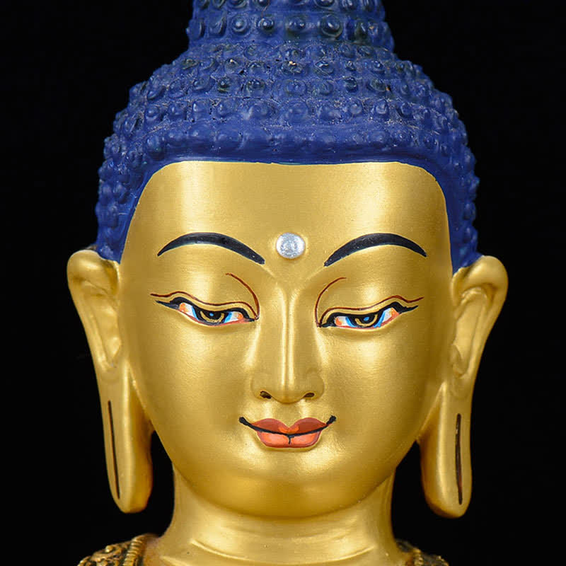 Shakyamuni Compassion Copper Buddha Statue Home Decoration – meditation altar incense singing bowl, sacred home shrine