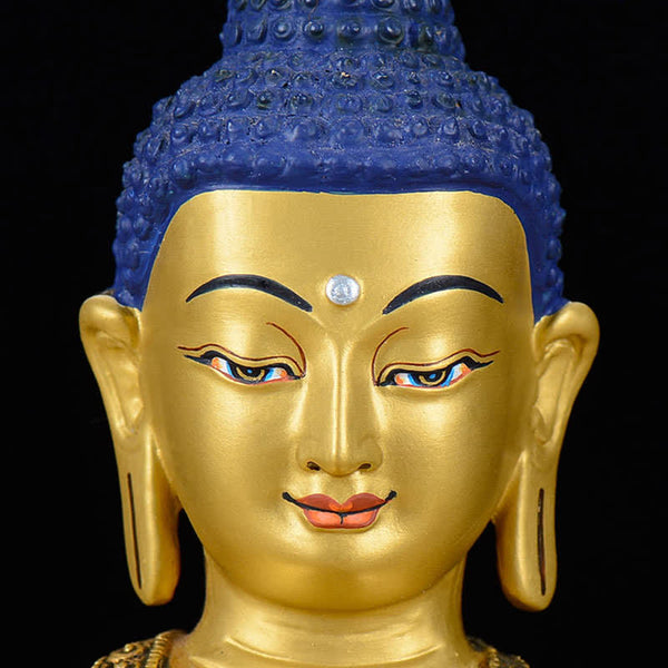 Shakyamuni Compassion Copper Buddha Statue Home Decoration – meditation altar incense singing bowl, sacred home shrine