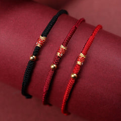 925 Silver Koi Fish Braided Rope Bracelet – Koi Fish Red(Wrist Circumference 14-18cm), image 2, healing bracelet