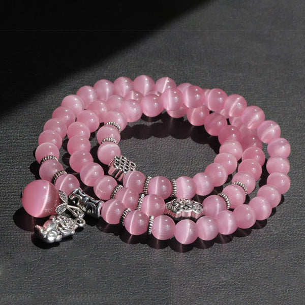 Cat Eye PiXiu Triple Wrap Bracelet, image 28, healing bracelet