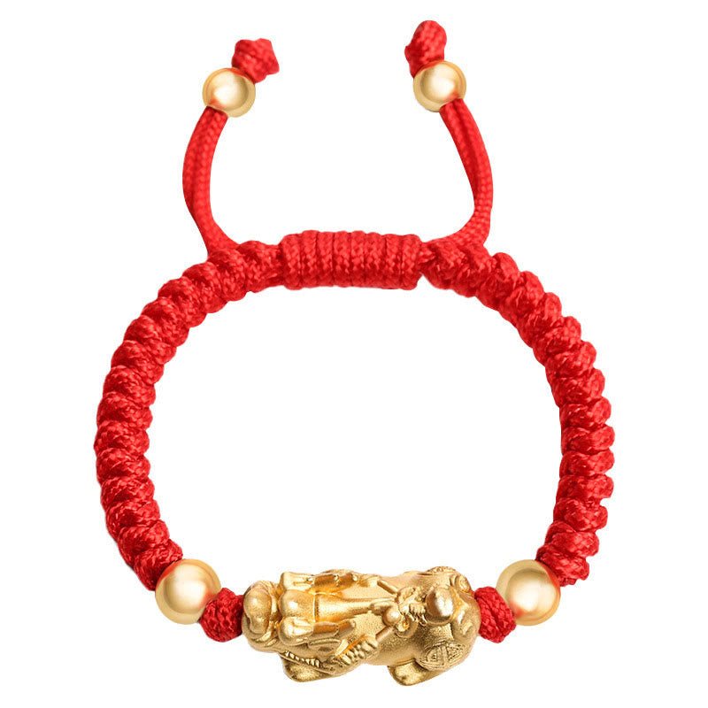 999 Sterling Silver PiXiu King Kong Knot Kids Bracelet, image 10, healing bracelet