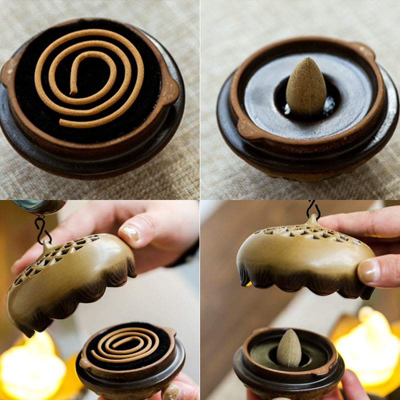 LED Buddha Hand Backflow Incense Burner | Peace