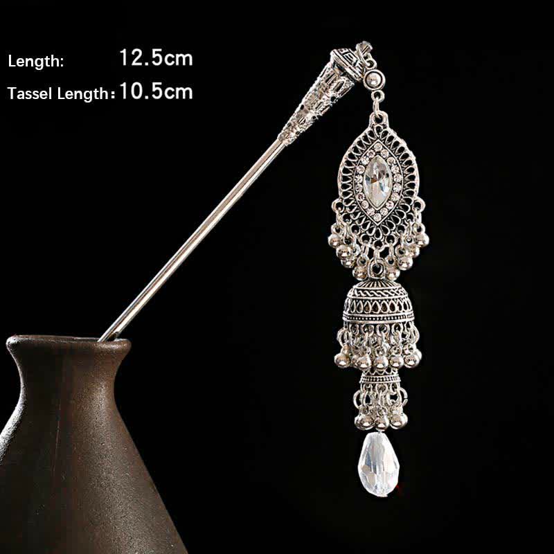 Bell variant size detail, 12.5cm length with 10.5cm tassel