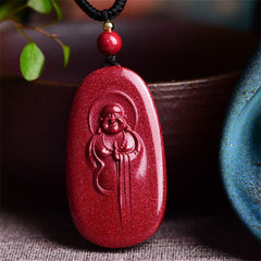 Natural Jade Laughing Buddha Necklace – front view happy Buddha pendant, luck prosperity jewelry