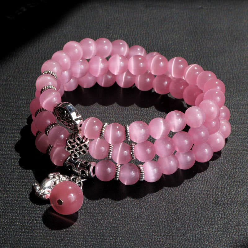 Cat Eye PiXiu Triple Wrap Bracelet, image 27, healing bracelet