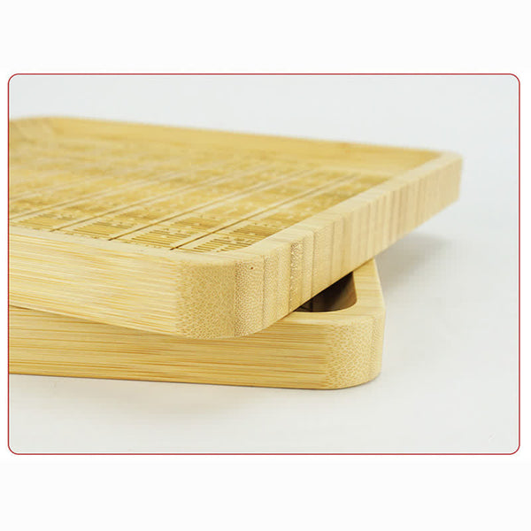 Feng Shui Bamboo Bagua Map – Layered bamboo construction, juice groove and handle, feng shui