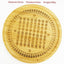 Feng Shui Bamboo Bagua Map – Circular 64 hexagram chart, bamboo divination tool, feng shui