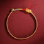 Year of the Dragon Braided Bracelet - Gold turquoise cord with dragon head charm on burgundy, Traditional luck