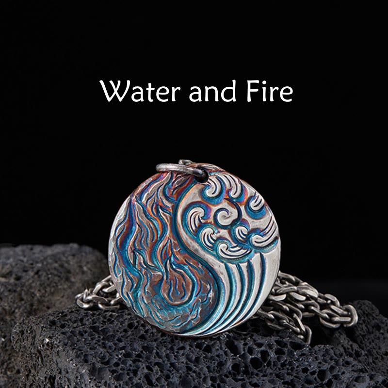 990 Sterling Silver Yin Yang Pendant Necklace
