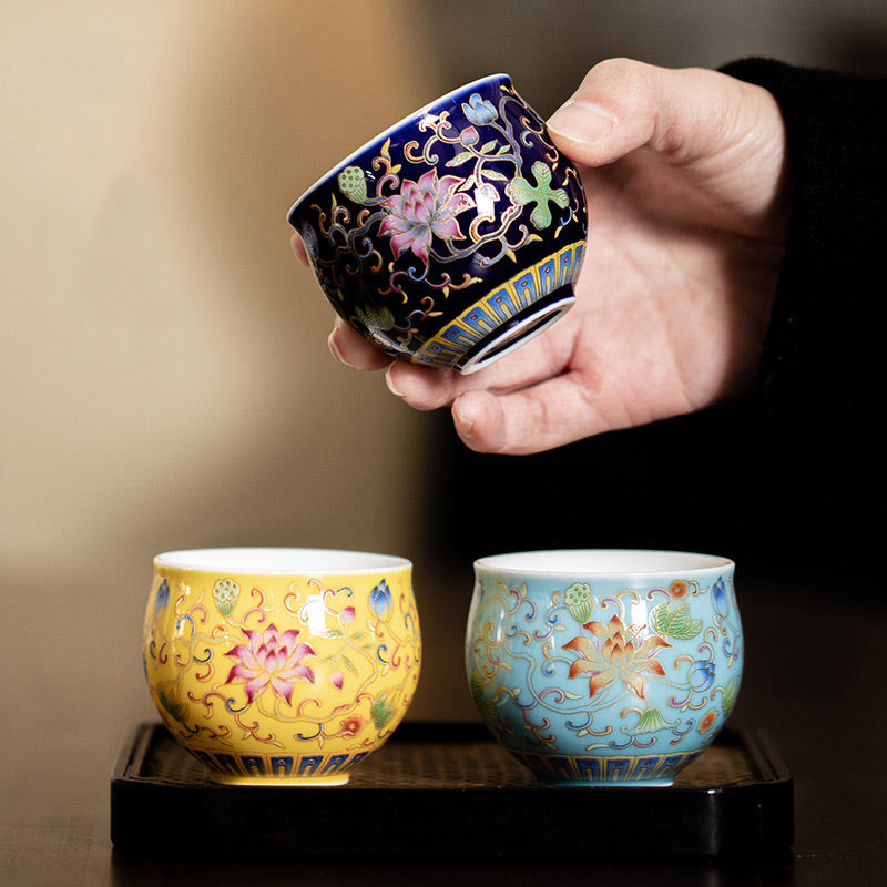 Lotus Pod Ceramic Kung Fu Tea Cup 80ml | Purity & Calm