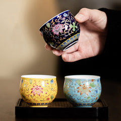 Lotus Pod Ceramic Kung Fu Tea Cup 80ml | Purity & Calm