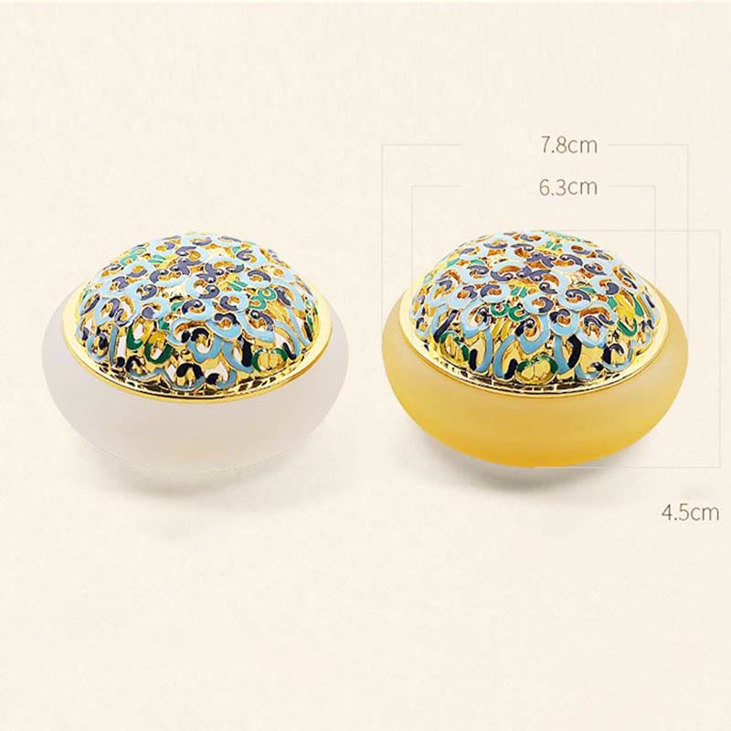 Quemador de Incienso de Cristal de Liuli con Forma de Flor de Loto
