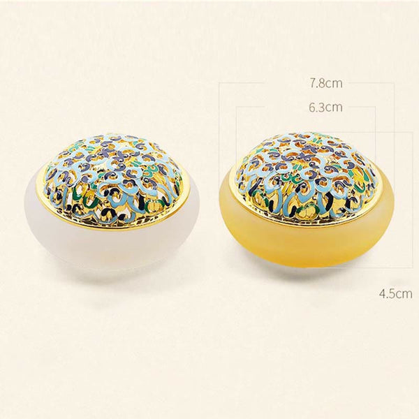Quemador de Incienso de Cristal de Liuli con Forma de Flor de Loto