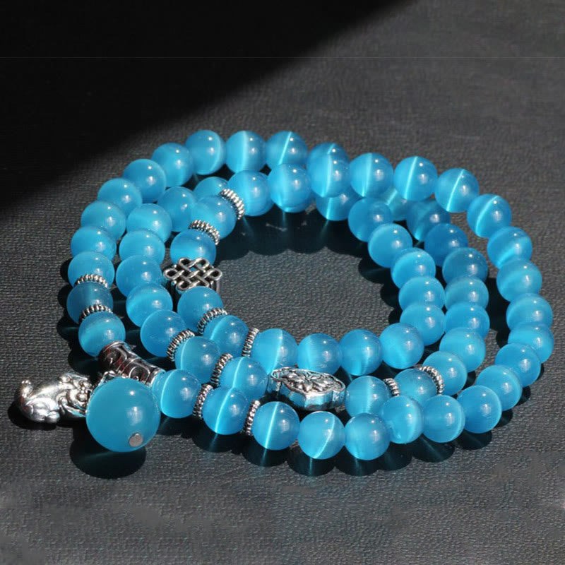 Cat Eye PiXiu Triple Wrap Bracelet, image 33, healing bracelet