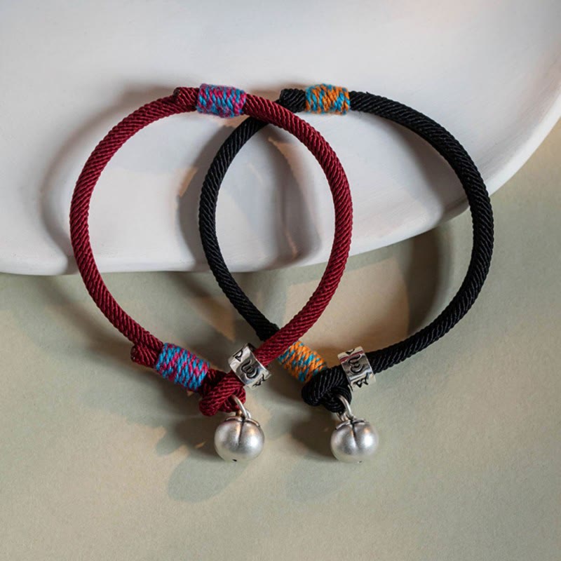 925 Silver Persimmon Charm Om Mani Padme Hum Bracelet Zweitbild