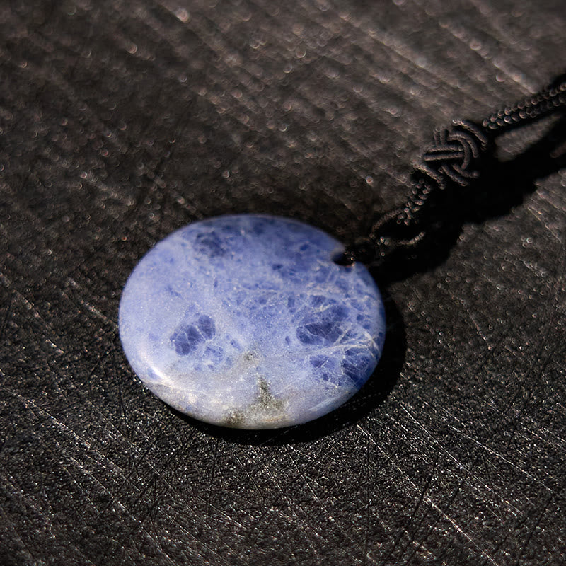 Yin Yang Crystal Necklace – Red agate round pendant with gold yin-yang symbol, natural red and white banded stone on black co