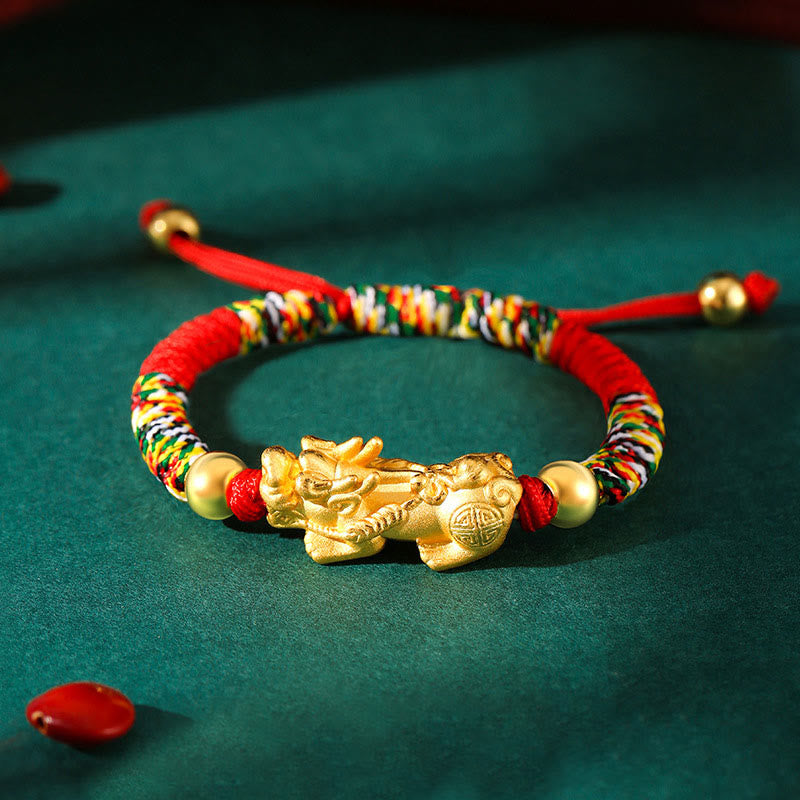 999 Sterling Silver PiXiu King Kong Knot Kids Bracelet, image 5, healing bracelet