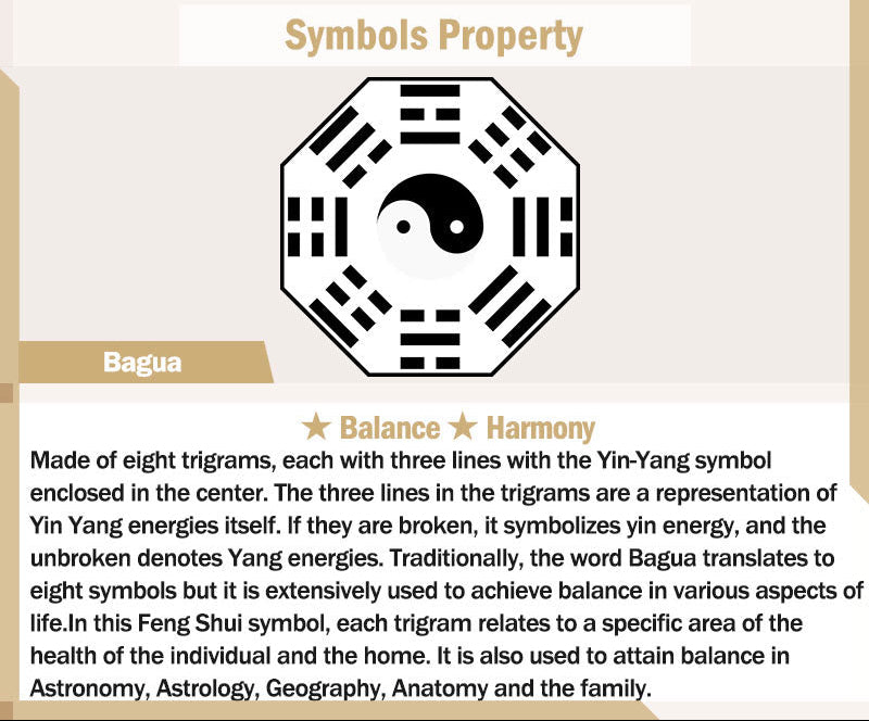 Yin Yang Bagua Om Mani Padme Hum Copper Key Chain