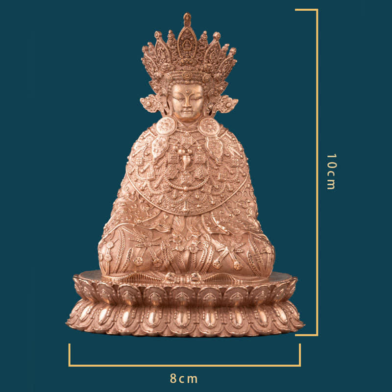 Shakyamuni Compassion Copper Statue – protective foam packaging, safe shipping gift for Buddhist friend