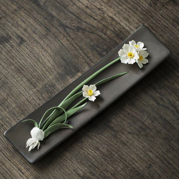Ceramic Lotus Incense Burner