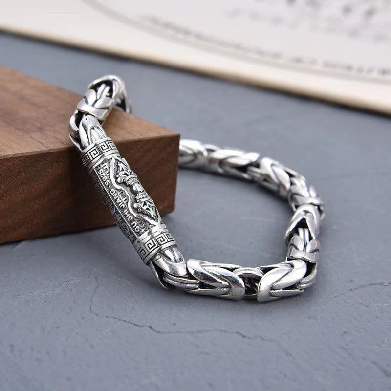 Dorje Vajra motif chain bracelet, display view