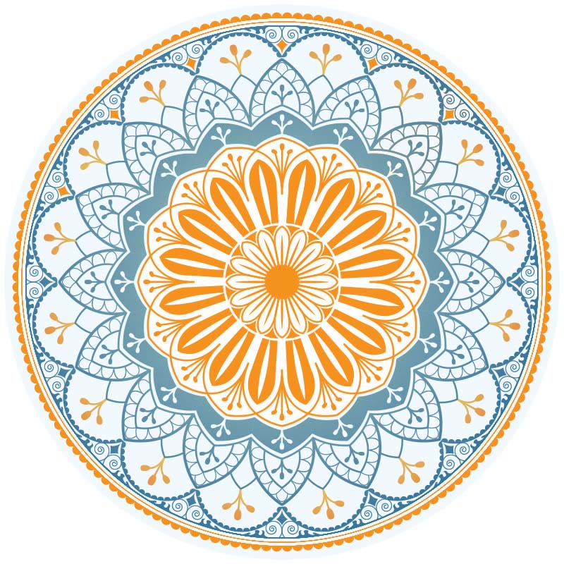 Tibetan Lotus Mandala Yoga Mat