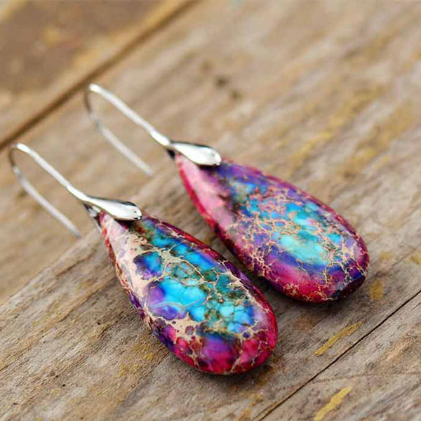 Emperor Stone Happiness Earrings, image 7, earring jewelry