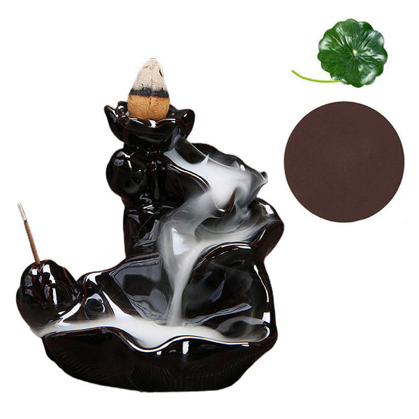 Ceramic Waterfall Backflow Incense Burner
