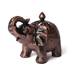 Elephant Alloy Incense Burner – three-quarter view on white, Protective