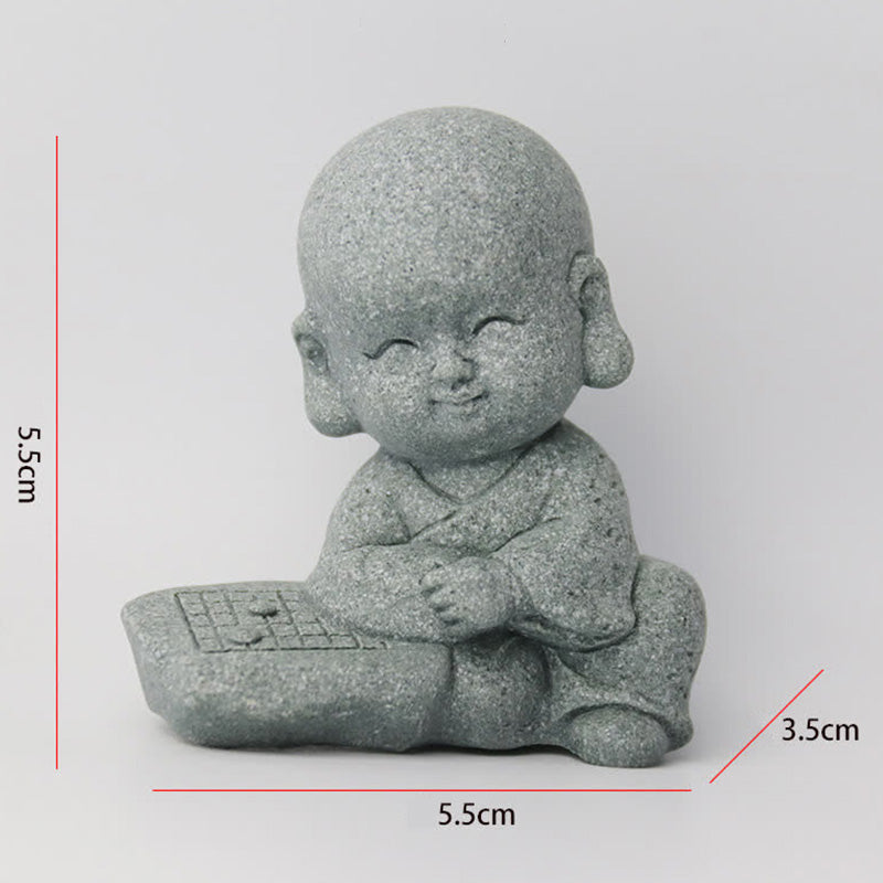 Meditation Monk Statue - Board game monk with 5.5cm size specifications, product detail