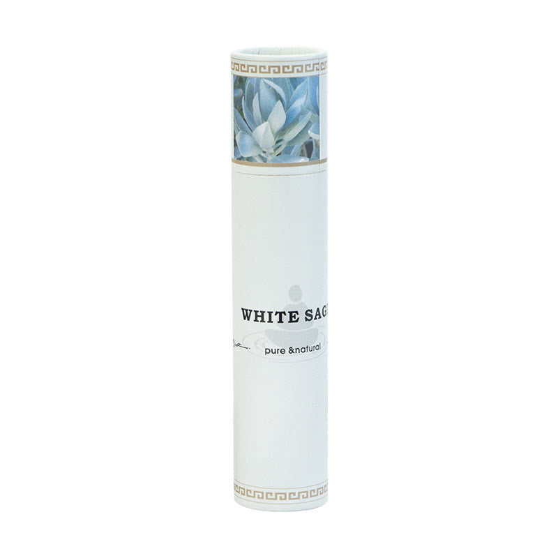 White Sage Incense Sticks - isolated pure natural tube, tranquil