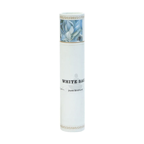 White Sage Incense Sticks - isolated pure natural tube, tranquil