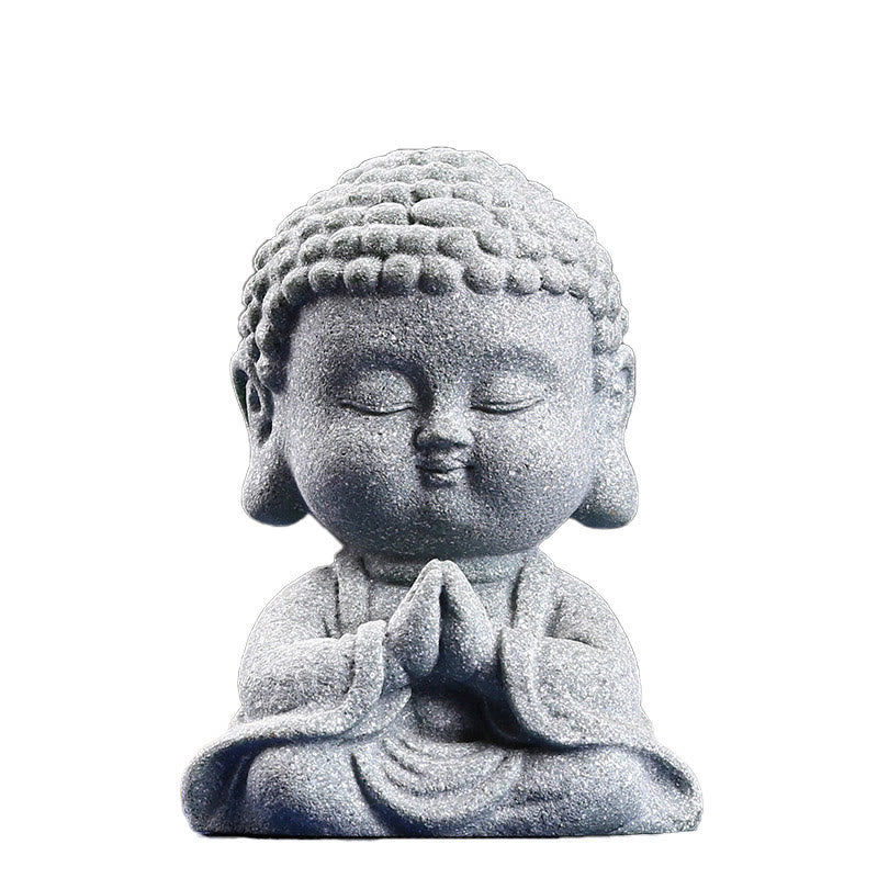 Meditation Praying Buddha Statue – protective packaging with straw cushioning, eco-friendly wrap