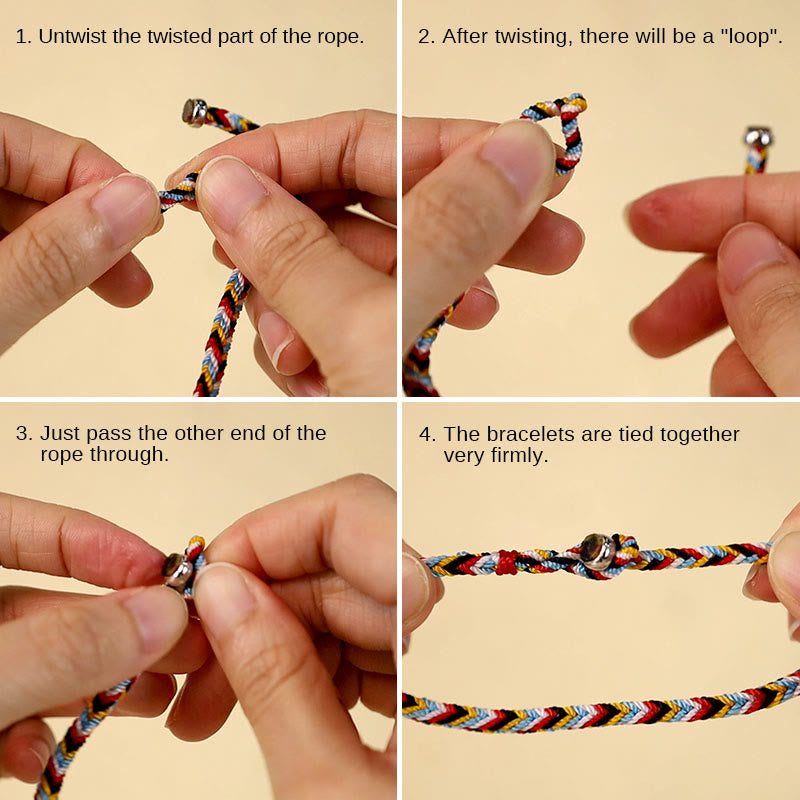 Five Color Thread Braid Protection Bracelet, image 10, healing bracelet