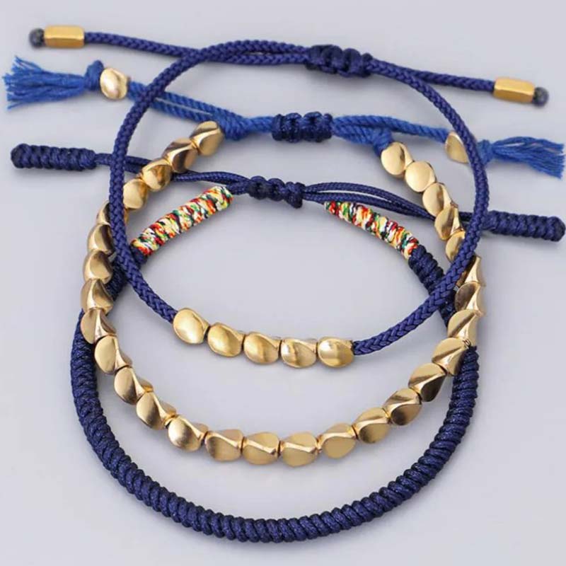 3 PCS Tibetan Copper Beads Bracelet Set – 2, image 2, healing bracelet