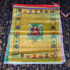 Tibetan Prayer Flag 5 Colors Windhorse Outdoor – Traditional square flags with windhorse and mantra prints, Buddhist ritual