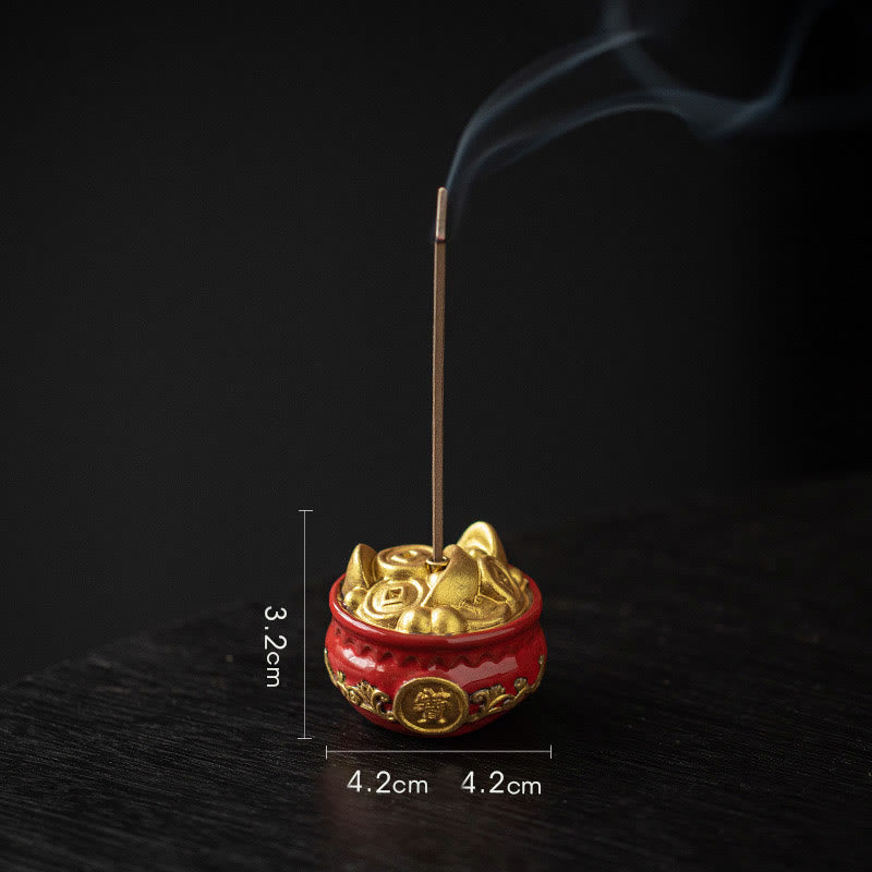 Treasure Bowl Bagua Ceramic Incense Burner