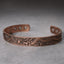 Dragon Phoenix Copper Cuff Bracelet – Intricate dragon relief on solid copper, magnetic therapy discs, Balance
