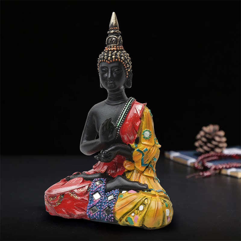 Amitabha Buddha Jade Necklace - Side angle showing lotus petal layers, Buddhist art necklace