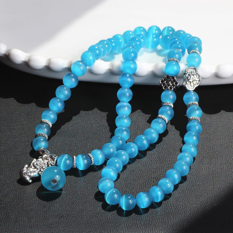 Cat Eye PiXiu Triple Wrap Bracelet, image 32, healing bracelet