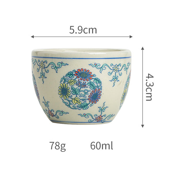 Koi Arowana Cup – natural daylight showing glaze texture, Chinese tea ware