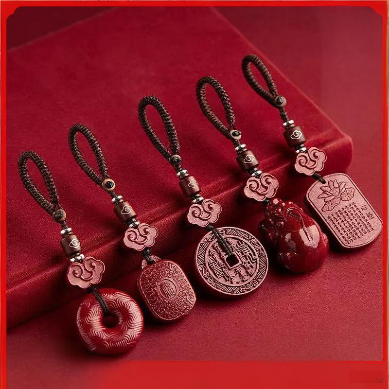 Cinnabar Piyao Talisman Keychain, image 10, lucky charm