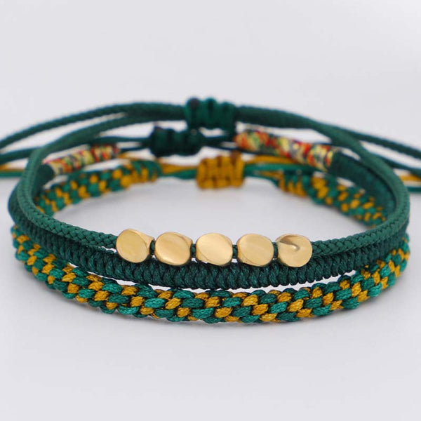 3 PCS Tibetan Copper Beads Bracelet Set, image 10, healing bracelet