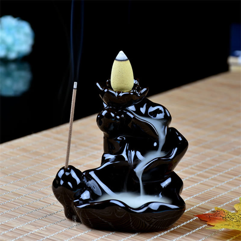 Ceramic Waterfall Backflow Incense Burner