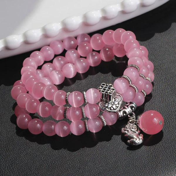 Cat Eye PiXiu Triple Wrap Bracelet, image 25, healing bracelet