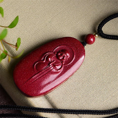 Natural Jade Laughing Buddha Necklace – natural green jade grain close-up, authentic stone quality