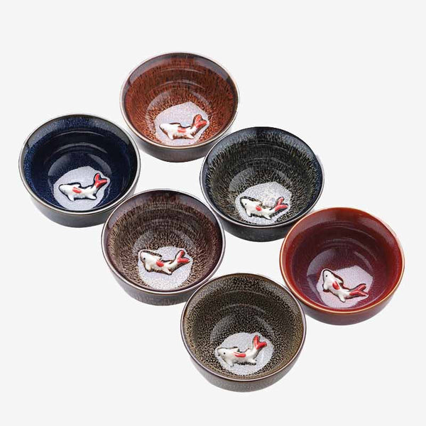 Jianzhan Koi Teacup – packed in protective gift box, jianzhan tea cup gift