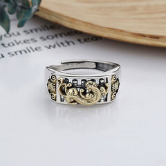 925 Sterling Silver PiXiu Adjustable Ring, image 3, spiritual ring